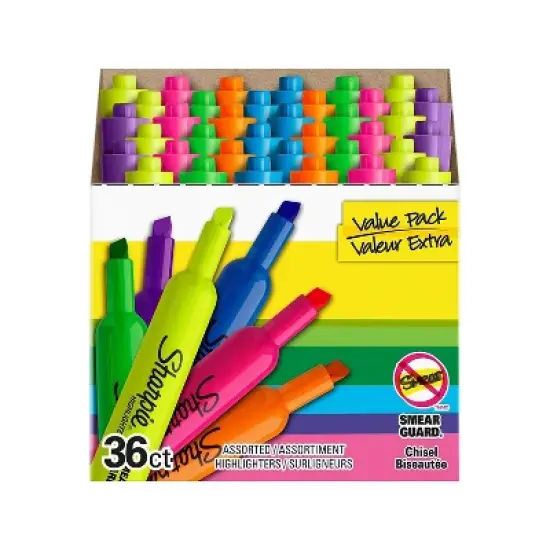 Sharpie Tank Highlighter Chisel Tip Assorted 36/Pack (2133496) image {2}