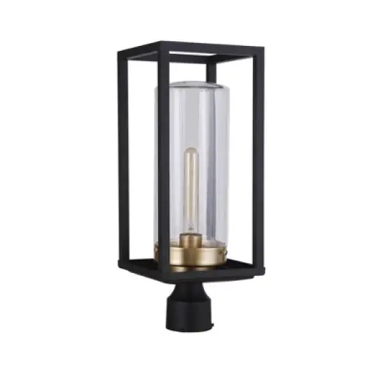 Craftmade Lighting Neo 1 - Light Post Light in  Midnight/Satin Brass image {1}