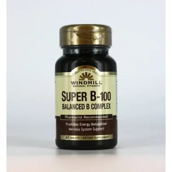 Windmill Super B-100 Balance B Complex Tablets - 60 Ct image {3}