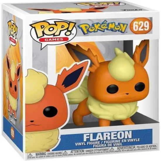 Funko Pop! Games: Fire Pokemon - Flareon Evolved Form - Fire Eevee image {1}