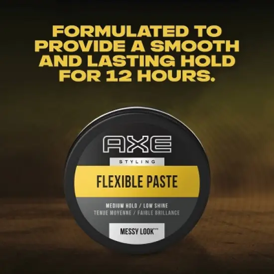 Axe Styling Messy Look Medium Hold Low Shine Flexible Hair Paste - Travel Size - 2.64oz image {2}