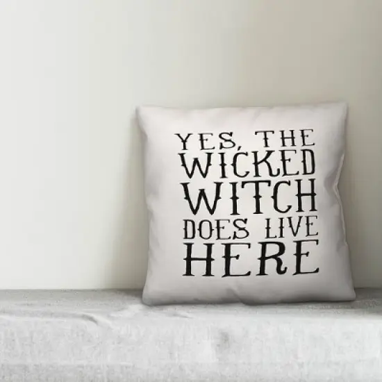 Creative Products Wicked Witch Does Live Here 18x18 Indoor / Outdoor Pillow image {2}