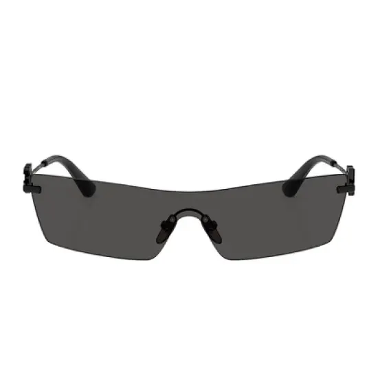 Dolce & Gabbana DG 2292 01/87 Womens Shield Sunglasses Black 37mm image {1}