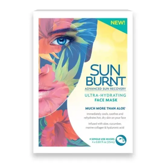 SunBurnt Ultra-Hydrating Face Mask - 4ct/0.84 fl oz image {3}