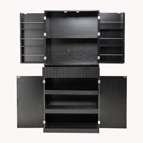 Bella Depot Freestanding 72" Kitchen Pantry Cabinet with Drawers & Adjustable Shelves image {6}