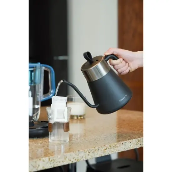 CROWNFUL Smart Electric Gooseneck Kettle with 4 Variable Presets, &plusmn;1℉ Temperature Control image {3}