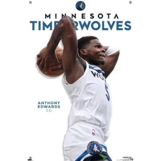 Trends International NBA Minnesota Timberwolves - Anthony Edwards Feature Series 24 Unframed Wall Poster Prints image {3}