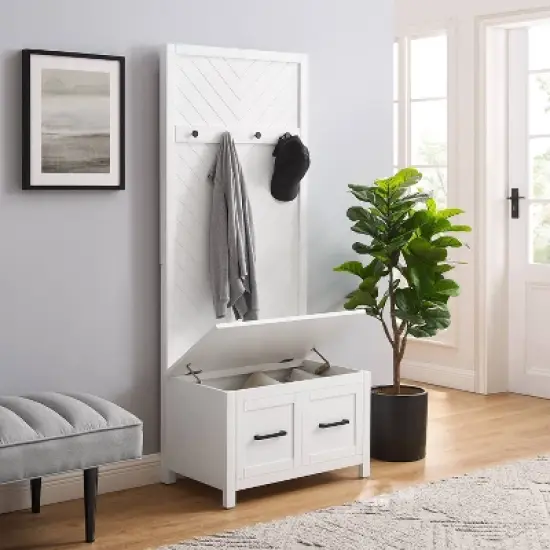 Kayce Hall Tree White - Crosley image {3}