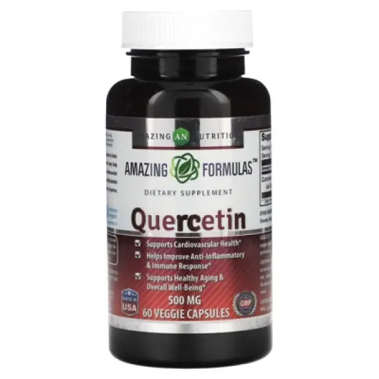 Amazing Nutrition Quercetin, 500 mg, 60 Veggie Capsules image {3}