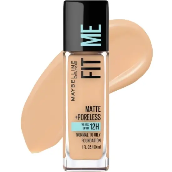Maybelline Fit Me Matte + Poreless Oil Free Liquid Foundation - 1 fl oz image {34}