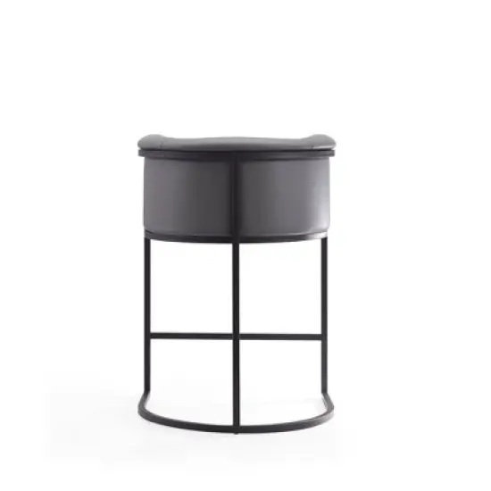 Set of 2 Cosmopolitan Upholstered Metal Counter Height Barstools - Manhattan Comfort image {5}
