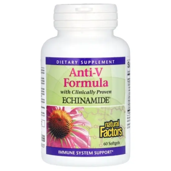 Natural Factors Anti-V Formula, with Clinically Proven Echinamide, 60 Softgels image {3}