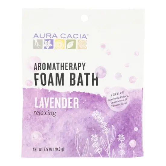Aura Cacia Relaxing Lavender Aromatherapy Foam Bath - Case of 6/2.5 oz image {1}