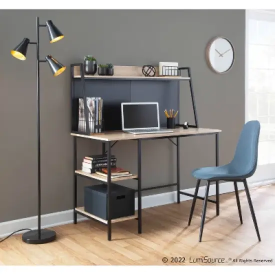 Set of 2 Pebble Steel/Polyester Dining Chairs - LumiSource image {9}