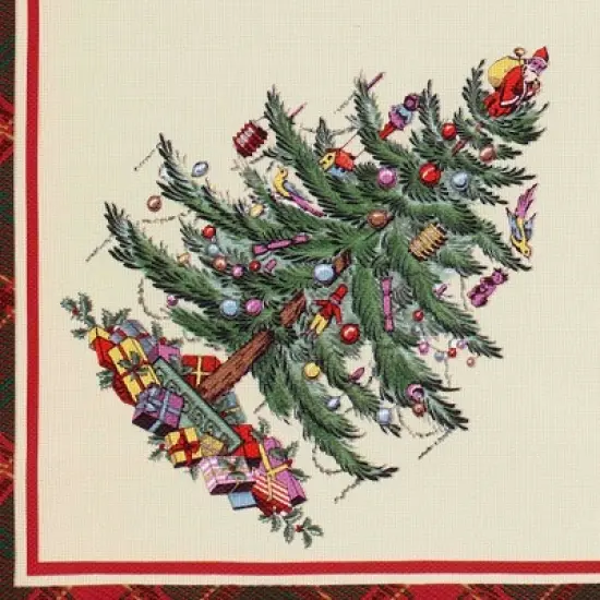 Spode&reg; Christmas Tree Tartan 4-Pack Napkin Set image {2}