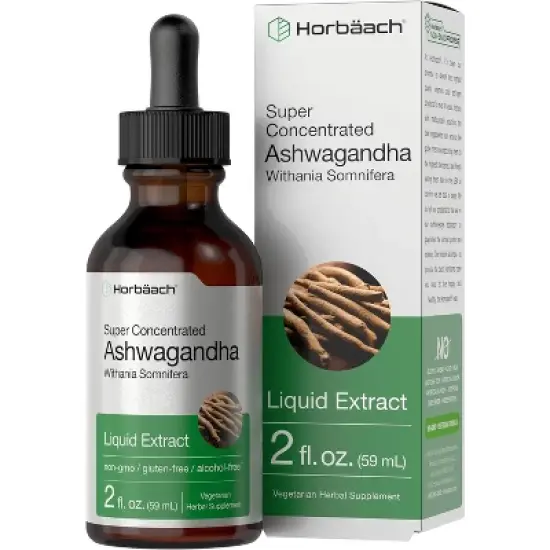 Horbaach Ashwagandha Root Liquid Extract | 2 fl oz image {3}