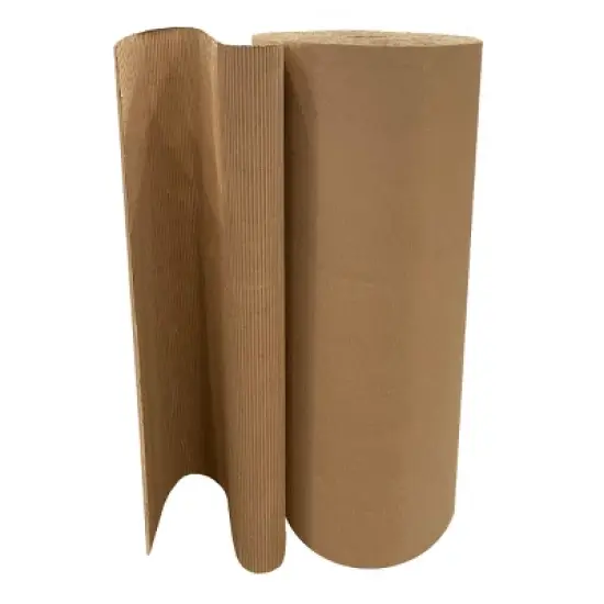 UOFFICE Corrugated Wrap 48" x 250' x 1/8" Thick - B Flute - Cardboard Wrap image {2}