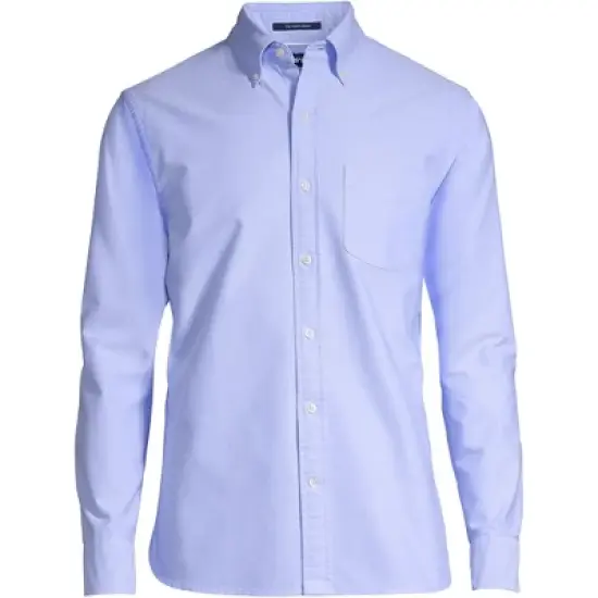 Lands' End Men's Tailored Fit Long Sleeve Sail Rigger Oxford Shirt image {5}