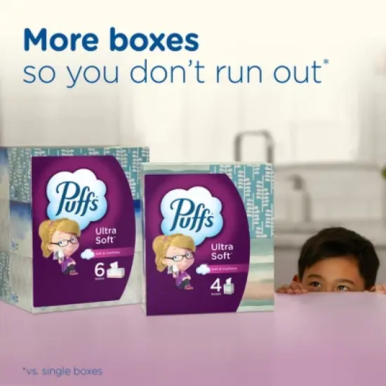 Puffs Ultra Soft Facial Tissue image {8}
