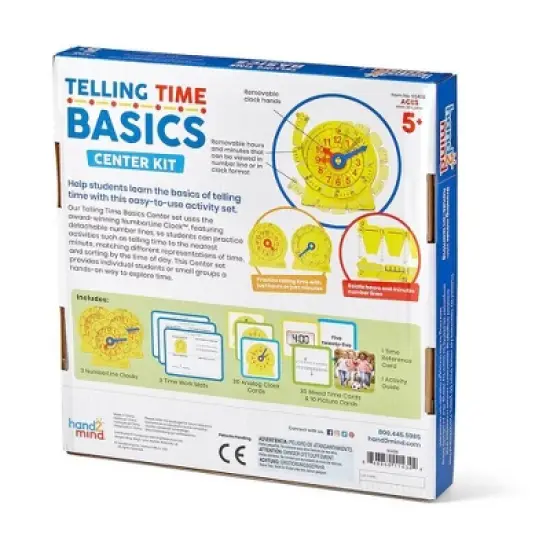 hand2mind Telling Time Basics Center Kit image {4}