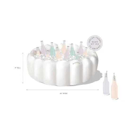 MINNIDIP Tufted 12 Cans 13qt Floating Coolers image {3}