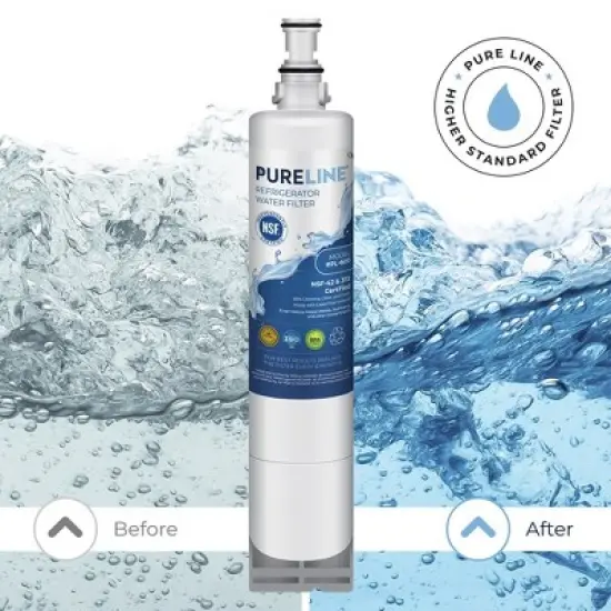 PureLine EDR5RXD1 and 4396508 Replacement for Whirlpool EveryDrop Filter 5, Kenmore 46-9010 Refrigerator Water Filter (3-Pack) image {2}