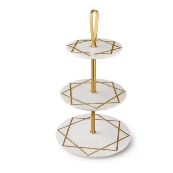 Marbella Three Tier Marble Cake Stand image {4}