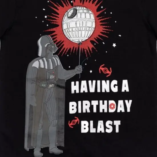 Star Wars Darth Vader Birthday Graphic T-Shirt Black  image {1}