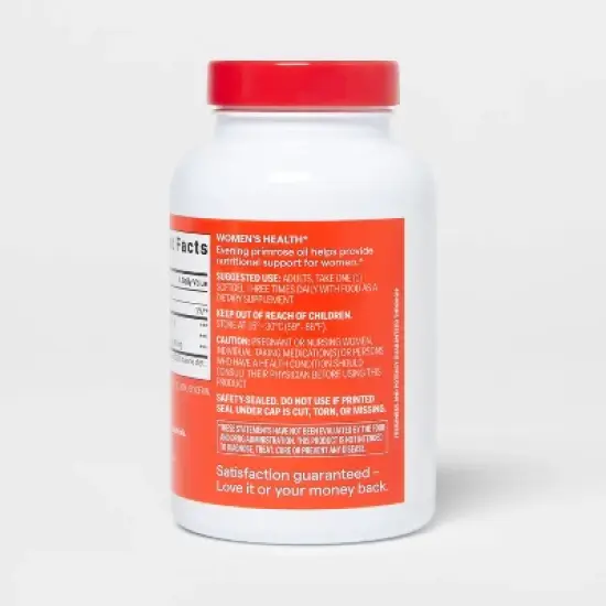 Evening Primrose Oil 1000mg Women's Health Support Softgels - 75ct - up&up&trade; image {3}