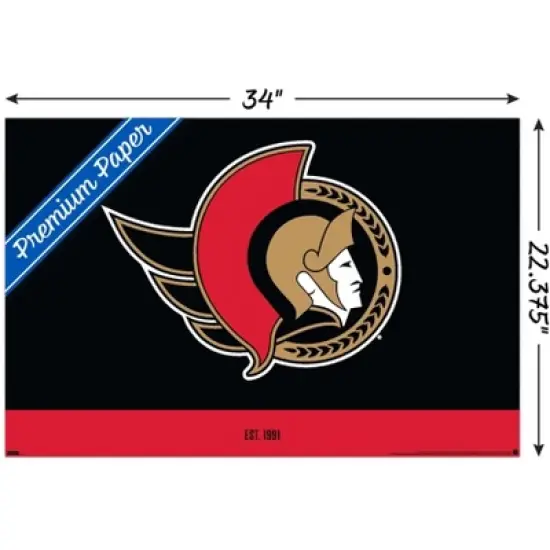 Trends International NHL Ottawa Senators - Logo 21 Unframed Wall Poster Prints image {2}