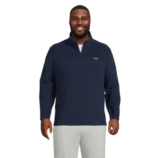 Lands' End Men's Fleece Quarter Zip Pullover image {3}