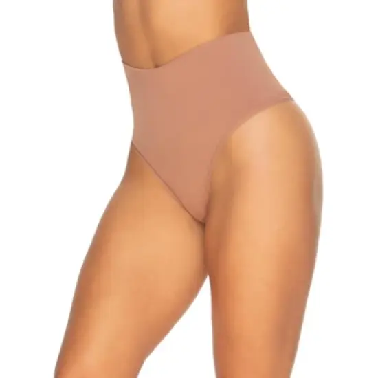 Felina Women's Fusion Waist Shapewear Thong image {4}
