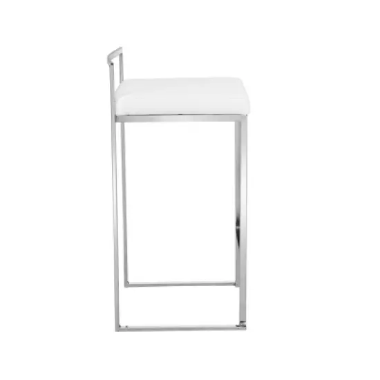 25.25" Lillian Upholstered Counter Height Barstool - Carolina Chair & Table image {3}