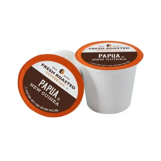 Fresh Roasted Coffee - 48 CT Organic Papua New Guinea Medium Roast Single Serve Pods image {1}
