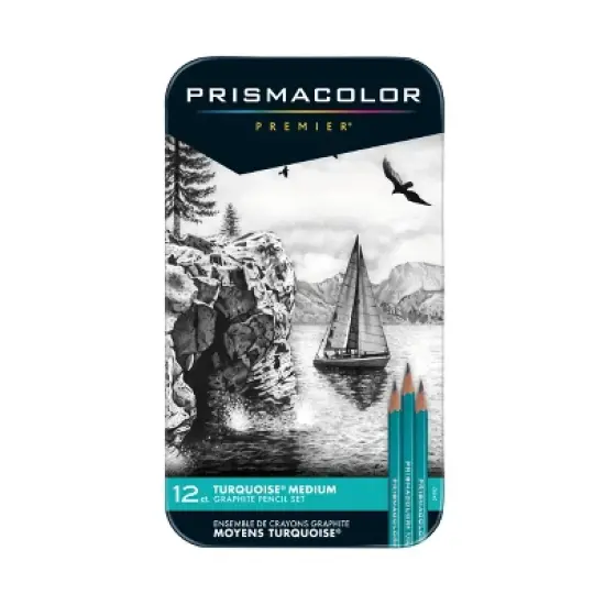 Prismacolor 12ct Turquoise Pencil Sketch Set image {1}
