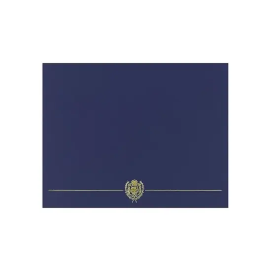 Great Papers Classic Crest Certificate Holders 12" x 9.38" Navy 50/Pack (903115PK10) image {1}