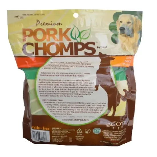 Nutri Chomps Pork Chomps Assorted Flavors Twist Chewy Treats Dog Treats - 12ct image {2}