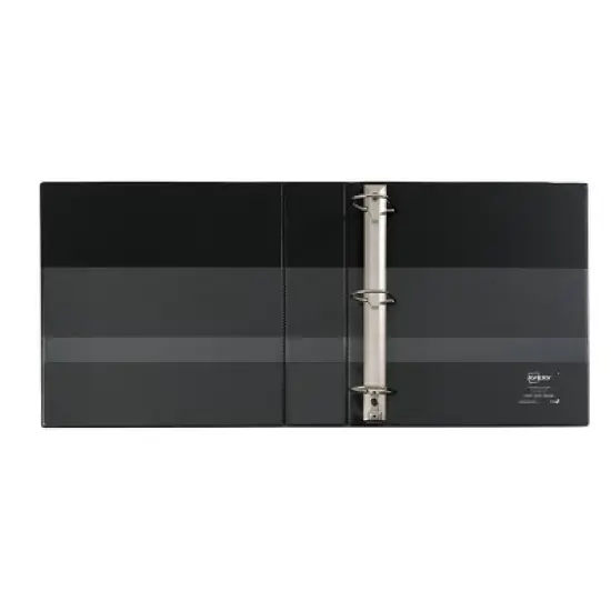 Avery 2" 540 Sheet Heavy Duty Ring Binder Black: D Rings, 530 Sheet Capacity, 4 Pockets, Clear Cover image {2}