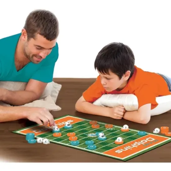 MasterPieces Officially licensed NFL Miami Dolphins Checkers Board Game for Families and Kids ages 6 and Up image {3}