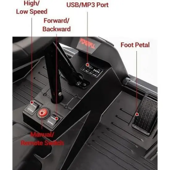 24V Ride-On Toys for Big Kids，Electric Four Wheeler，Battery Electric Car for Kids with Parent Remote,Bluetooth Music, Horn image {1}