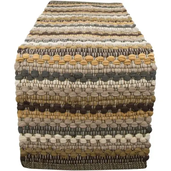 Park Designs Mineral Stripe Chindi Table Runner 13" x 54" image {5}