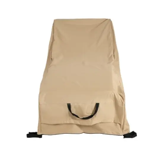 Outdoor Slope Chaise Lounge Cover,Waterproof UV-Resistant Polyester,Ventilated Patio Chair Protector with Handles and Drawstrings-Coolbibila image {5}