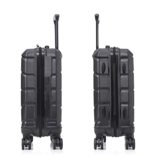 DUKAP Sense Lightweight Hardside Carry On Spinner Suitcase - Black image {7}