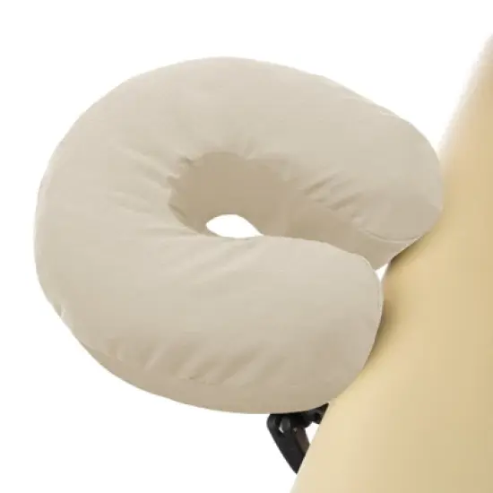 Saloniture 4-Pack 100% Cotton Flannel Fitted Massage Table Face Cradle Cover image {1}