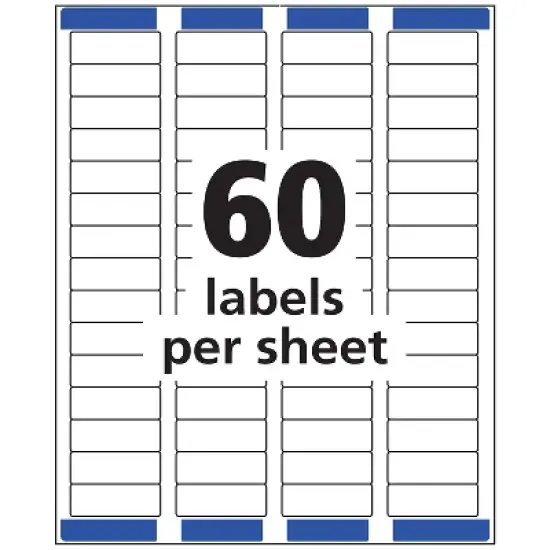 Avery Mailing Labels Ret Address 2/3"x1-3/4" 600/PK Glossy CL 6520 image {3}