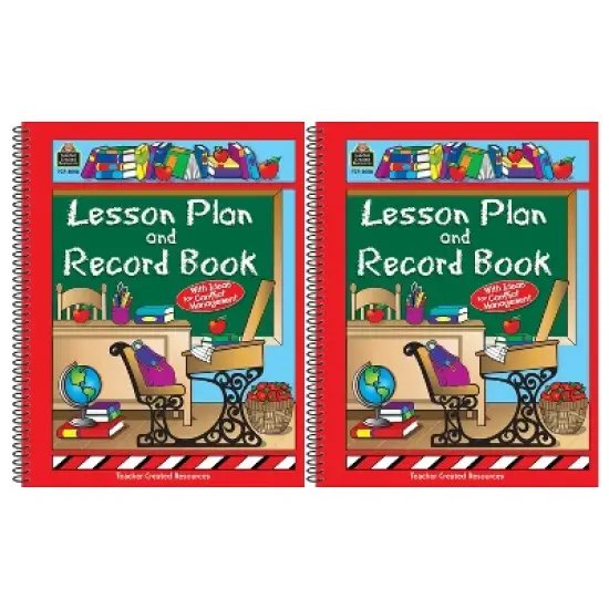 Teacher Created Resources Lesson Plan and Record Book, Pack of 2 image {2}