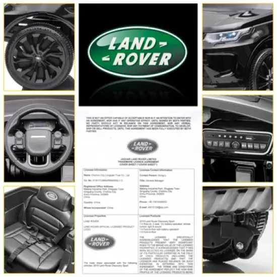 Licensed Land Rover Kids Electric Car, 12V Ride On Toy for Kids 3-8, Electric Car with Parent Remote Control image {6}