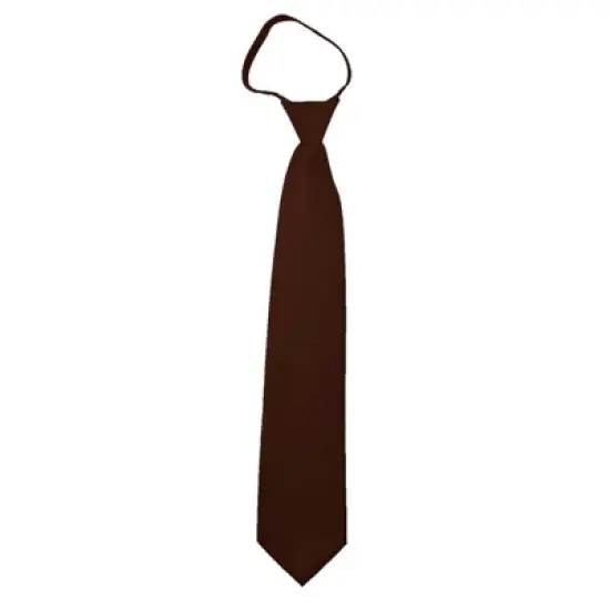 Men's Solid Color Zipper Neckties image {37}