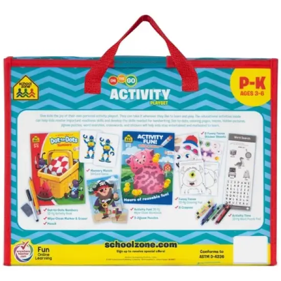 School Zone on the Go Activity Learning Playset - (Paperback) image {1}
