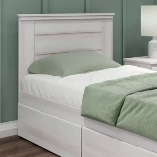 Max & Lily Farmhouse Twin Bed with Panel Headboard with Storage Drawers image {3}